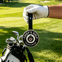 Tag Tas Golf Logam Custom Berlapis Desain Ergonomis Grosir