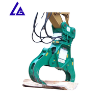 Séparateur d'arbre de serrage robuste fendeur de bois avec bras enveloppants pour les travaux forestiers d'excavatrice