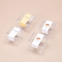 Boîtes en plastique dur transparentes conteneur de gâteau de mousse boîte de Tiramisu de Desserts clairs avec le couvercle organisateur acrylique boîte d'emballage de nourriture