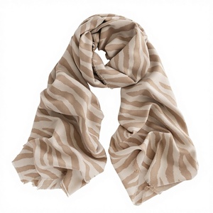 Bufanda de Estilo Europeo/Americano, Nueva Colección Otoño/Invierno, Gruesa, con Estampado de Cebra, Imitación de Cachemira, para Mujer, Protección Contra <span class=keywords><strong>el</strong></span> Frío - Product Image 1