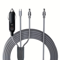 Mini câble d'alimentation CC Starlink 3 en 1 avec chargeur de voiture 1/2/3/5/10M et câble d'extension d'alimentation de charge CC USB C avec gaine en PVC