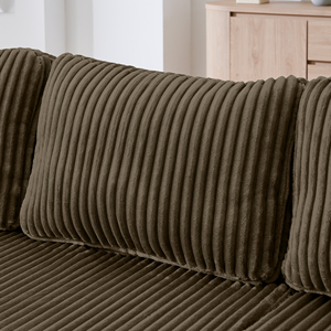 Modular Sectional <b>Sofa</b> Set Modern Striped Corduroy Upholstery Moveable Chaise Lounge <b>Sofa</b> <b>Bed</b> Durable Living Room Bedroom - Product Image 5