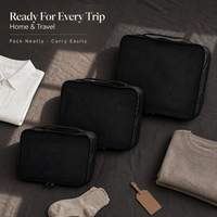 3 ensembles de cubes de compression pour bagages, sacs de rangement pour les voyages en famille, les escapades de week-end et les voyages d'affaires