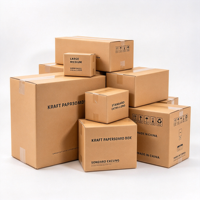 Cartons ondulés recyclables personnalisés de luxe, résistants, imprimés, pour l'expédition, le déménagement, l'emballage, les boîtes pliantes en papier