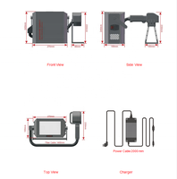 Mini imprimante à marquage laser à fibre portable 20w 30w pour le marquage des pneus, des moyeux, la gravure