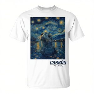 Camiseta con gráfico de la noche estrellada de Van Gogh, talla mediana, unisex, para adultos - Product Image 2