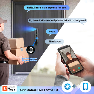 दो तरह से वीडियो इंटरकॉम 3 डी फेस रिकग्निशन स्मार्ट डोर लॉक 6068 कोड इलेक्ट्रिक डिजिटल ट्यूया ऐप कैमरा स्मार्ट लॉक - Product Image 5