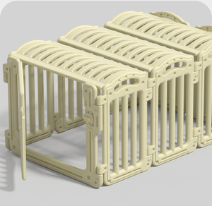 Ecologisch verantwoorde, veilige, stevige, grote binnenren voor honden, puppy's en huisdieren, uitbreidbaar, duurzaam, draagbaar, opvouwbaar, kauwbestendig, makkelijk te gebruiken - Product Image 4