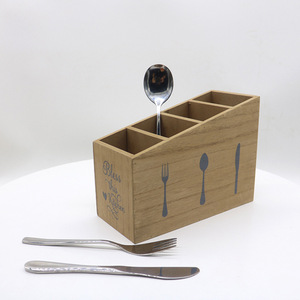 Boîte à couverts en bois multifonction personnalisable Organisateur de <span class=keywords><strong>cuisine</strong></span> vintage et rangement de bureau avec boîtes en bois personnalisées - Product Image 4