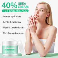 Krim Kaki Custom Logo 150g 2% Asam Salisilat 40% Urea untuk Melembutkan Tumit Kering Pecah-pecah, Kaki, Lutut, Siku, Kulit Kasar dan Mati