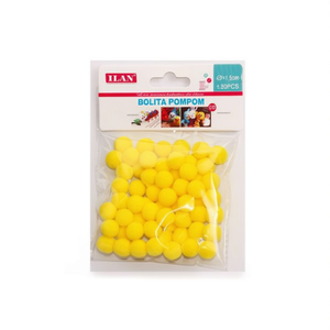 Palline di Natale Ilan 1,5 cm Gialle 60 Pezzi Decorazioni Artigianali - Product Image 1