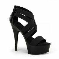 Fête danseuse exotique femmes plate-forme sandales Cross Dressing 15 cm talon mince pôle danse Sexy talons hauts décapant Fashionsandals