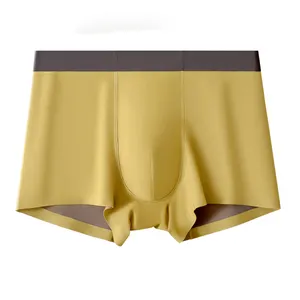 Custom Logo 100S High Quality Seamless Interlock Double Face Nylon Polyester Men Underwear Boxers Briefs