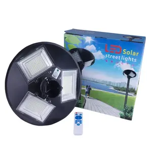 Outdoor Waterproof UFO Round Solar Street Light LED Solar Street Light IP65 Waterproof Solar Garden Light