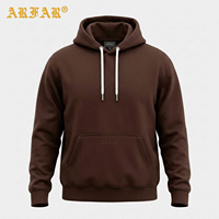 Sweat à capuche personnalisé vintage marron uni de haute qualité en coton lourd 100% pour femme, en molleton bouclette, idéal pour l'automne et l'hiver, style streetwear