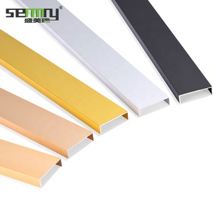 Senmry Garniture de carreaux de bâtiment en forme de U de style moderne Garniture d'angle en <span class=keywords><strong>laiton</strong></span> Photo Aluminium Coin interne Garniture de bord en métal pour carreaux - Product Image 2