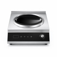 Gewerblicher 5000W Konkaver Induktionsherd 110V 220V Hochleistungs-Wok-Kocher für Chinesische Restaurants Asiatische Großküchen