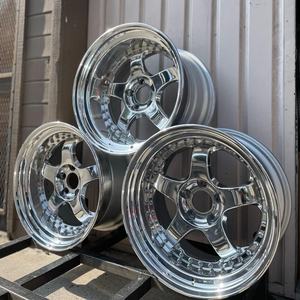 Jantes de Roues en Alliage d'Aluminium Forgé SW <span class=keywords><strong>18</strong></span> 19 20 Pouces, 5x114.3 5x120, 2 Pièces à Bord Profond, Argent Chromé, de Rechange pour Voitures Particulières - Product Image 4