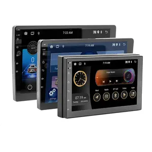 Phổ 1/2 + 32G 7inch 9inch 10inch Android 11 GPS Mp5 AUX FM Car DVD Player màu đen Wifi BT cuộc gọi đa ngôn ngữ IPS màn hình
