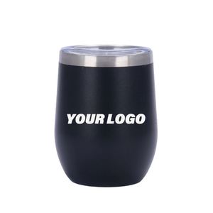 Thermos isotherme en acier inoxydable double paroi de 12 oz, en forme d'œuf, avec couvercle, pour café, mini-tasse en forme d'œuf pour l'extérieur - Product Image 1