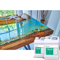 Résine Époxy En Gros 2:1 et Durcisseur Incolore, Kit de Résine Époxy de 1 Gallon pour Comptoir et Plateau de Table