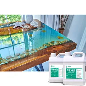 Vente en gros de résine époxy 2:1 et durcisseur de comptoir incolore résine époxy 1Gallon Kit Table Top résine époxy