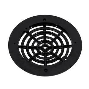 Couverture de drain de sol en plastique noire ronde pour piscine, accessoires de piscine - Product Image 2