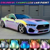 Peinture automobile effet perle caméléon Aurora White Opa, revêtement de finition automobile multicolore changeant de couleur, vente en gros