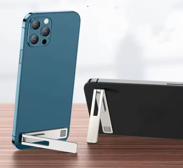 Ultra-thin Magnetic Foldable Mobile Phone Holder Bracket Metal Alloy Desktop Cell Phone Stands