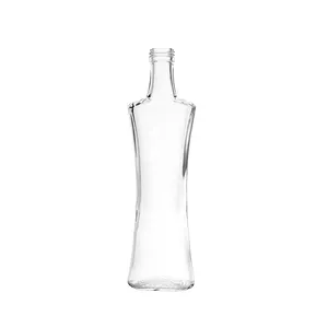 Fantastic Line 500ml Modern Glass Bottle for Wine Tinctures Vodka Syrup with Tamper Proof Aluminum Lid