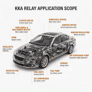 Relé Automotivo KKA-V4, Relé de Carro 12V 24V 40A, Relé Automático Tipo Cúbico com Resistor ou Diodo para Veículos e Máquinas - Product Image 6