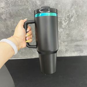 20 Pack Custom logo Customized Gifts <b>Black</b> White 40oz H2.0 Green Plated Stainless Steel Travel Mug for Laser Engrave - Product Image 4