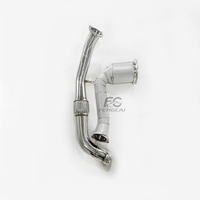 Header Knalpot Downpipe High Flow 200CELL + Pipa Depan untuk Porsche Panamera 971 3.0T 2017-2018 Peningkatan Performa Dumppipe