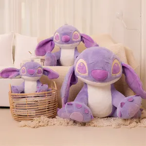 Tamanho gigante Purple Stitch Plush Brinquedos Cartoon 25 "Lilo And Stitch Stuffed Toys Plush Dolls Brinquedos Presentes Crianças Decoração Gfit