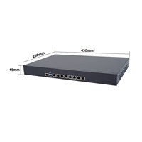 Dispositivo de Seguridad de Red y Firewall para Montaje en Rack 1U, Core I3/i5/i7/i9, 8*LAN, DDR4, Compatible con PfSense, OPNsense, Mini PC para Computación de Borde