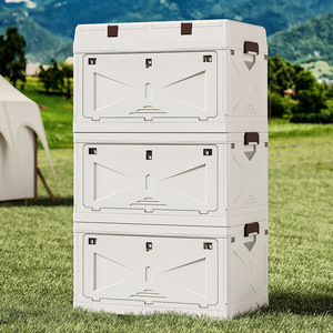 Car <b>Trunk</b> Organizer Foldable <b>Storage</b> Box With Lid 4-7 Compartments PP Material For Car Camping Office Use - Product Image 4