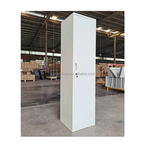 מודרני פלדה דלת יחיד רהיטי משרד לבית הספר בית החולים ארון אחסון מתכת בגדים - Product Image 3