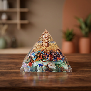 Mix Gemstone Orgone <strong>Pyramid</strong> With Charge Crystal Point Copper Coil Wholesale Crystal Crafts Reiki Meditation <strong>Orgonite</strong> <strong>Pyramids</strong> - Product Image 2
