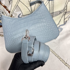 Customizable Fashion Portable Women's Shoulder Bag Genuine Leather Crocodile Underarm <b>Purse</b> <b>with</b> Top Zipper and Single Strap - Product Image 3