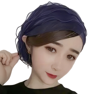New Yaseen Fashionable Ethnic Headscarves <b>Caps</b> <b>Women</b> From Zhejiang Four Seasons Use Bun Hoods for Stylish Headscarf Wearers - Product Image 1