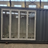 Kits de maison en cabine de 10mm, conteneur de 20 pieds, pour intérieur de petites maisons, cabine modulaire, vente 24 pieds, afrique du sud
