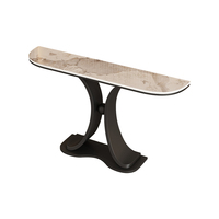 Table d'entrée et table d'appoint minimalistes modernes haut de gamme dans le salon