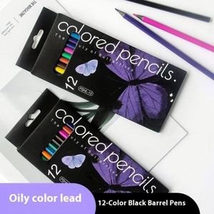 Ensemble de crayons de couleur en plastique sans bois avec corps hexagonal écologique, prise en main facile pour la peinture, l'écriture et le dessin - Product Image 2