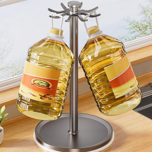 Rotating Spatula <b>Rack</b> <b>Kitchen</b> Countertop Utensil Holder Multi Function Storage Organizer L Shaped Design - Product Image 3