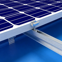 Kit de fixation pour panneaux solaires sur toiture métallique, support de montage en aluminium pour toiture en tôle trapézoïdale, installation solaire
