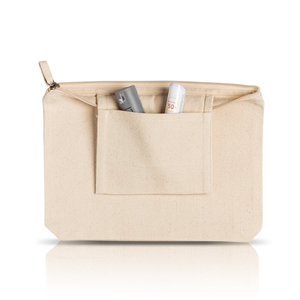 Pochette de maquillage suspendue en toile écologique avec fermeture éclair étui portable réutilisable caractéristique holographique petite capacité - Product Image 1