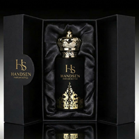 Flacon de parfum turquoise 50ml 100ml avec couvercle couronne et décor doré, conteneur de parfum personnalisé avec logo, OEM, marque privée, vente en gros