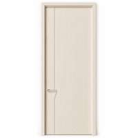 Porte intérieure moulée en mélamine avec surface sans peinture et bordure PUR pour la rénovation en gros des chambres d'hôtel