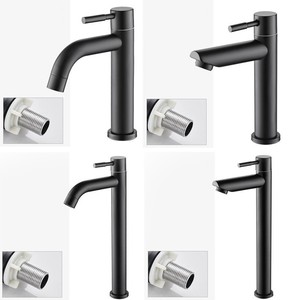 Torneira para pia de aço inoxidável com alça única para torneira de pia de pia fria Torneira para cozinha Metal Lavatór - Product Image 4