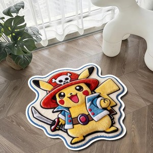 Alfombra Personalizada con Diseño <span class=keywords><strong>de</strong></span> Pokémon <span class=keywords><strong>Pikachu</strong></span>, Alfombra <span class=keywords><strong>de</strong></span> Anime Suave Antideslizante con Base <span class=keywords><strong>de</strong></span> Esponja Gruesa, Alfombra 3D <span class=keywords><strong>de</strong></span> Dibujos Animados con Diseño Irregular - Product Image 4